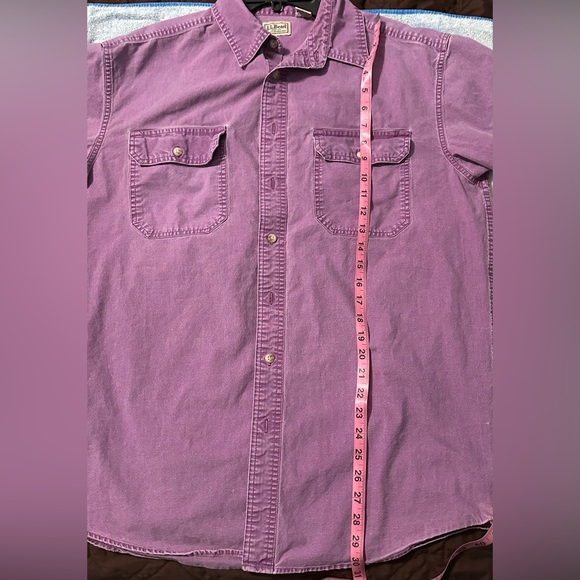 LL Bean Men’s Vintage Long Sleeve Shirt - Size L Tall - Picture 5 of 8